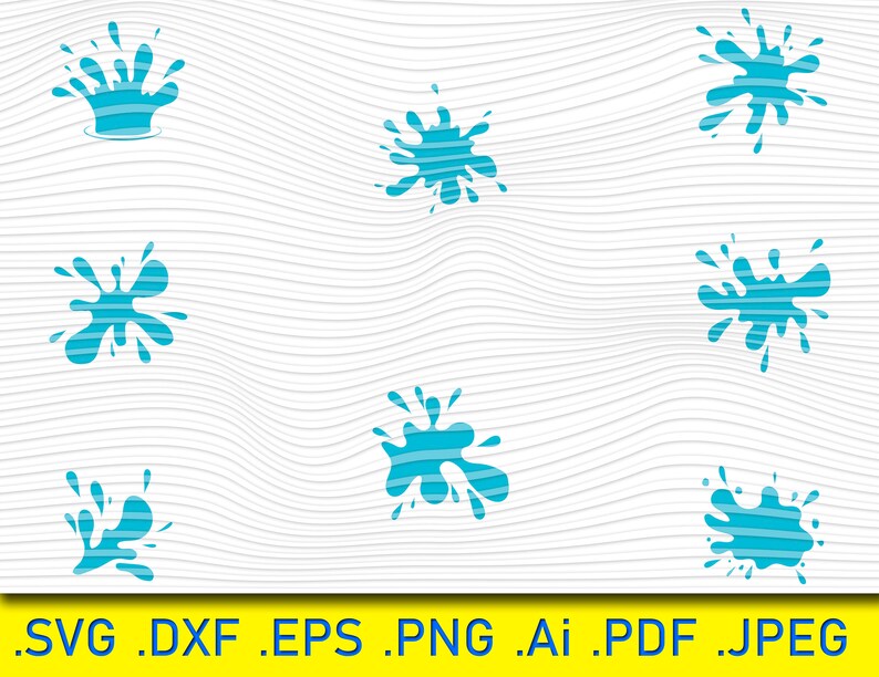 Splash Graphics Svg Splash Svg Papercraft , Free SVG Files & Paper Craft Templates – LFUQ
