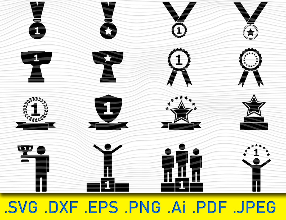 Trophy SVG Bundle, Trophy SVG, Trophy Clipart, Trophy Cut Files for ...
