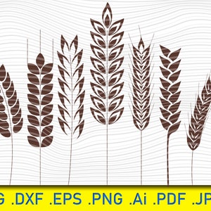 Wheat, wheat harvest svg, wheat clipart, wheat svg file, wheat cut file, wheat silhouette, silhouette svg, grain svg, wheat svg,Farm,harvest