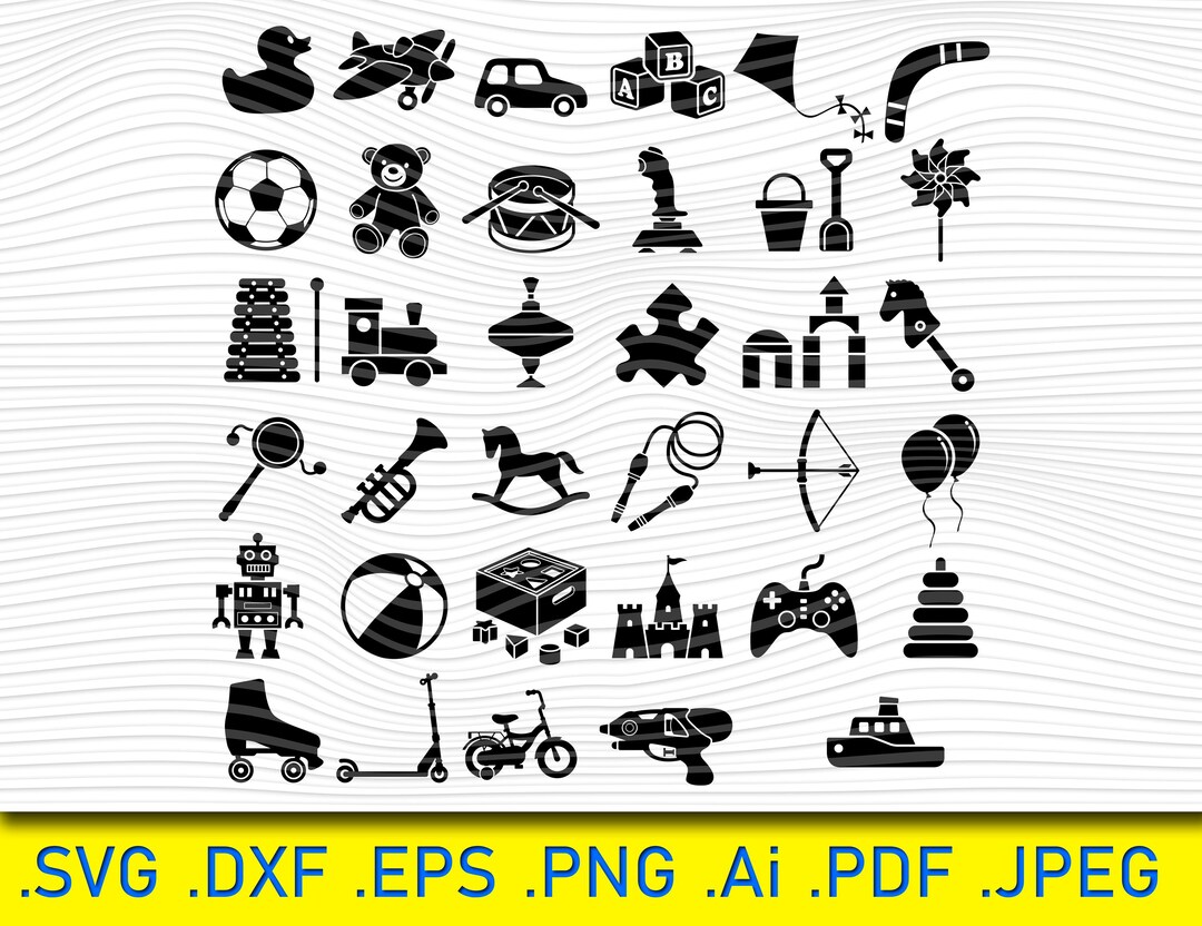 Toys Svg,for Kids Svg,ball Svg,cars Svg,toys Bundle Svg,teddy Bear ...