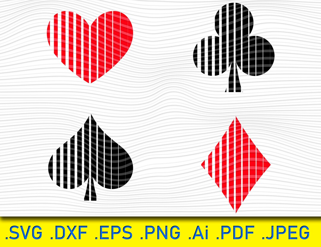Poker Card Symbols, Playing Cards Svg, Poker Svg, Hearts Svg, Clubs Svg