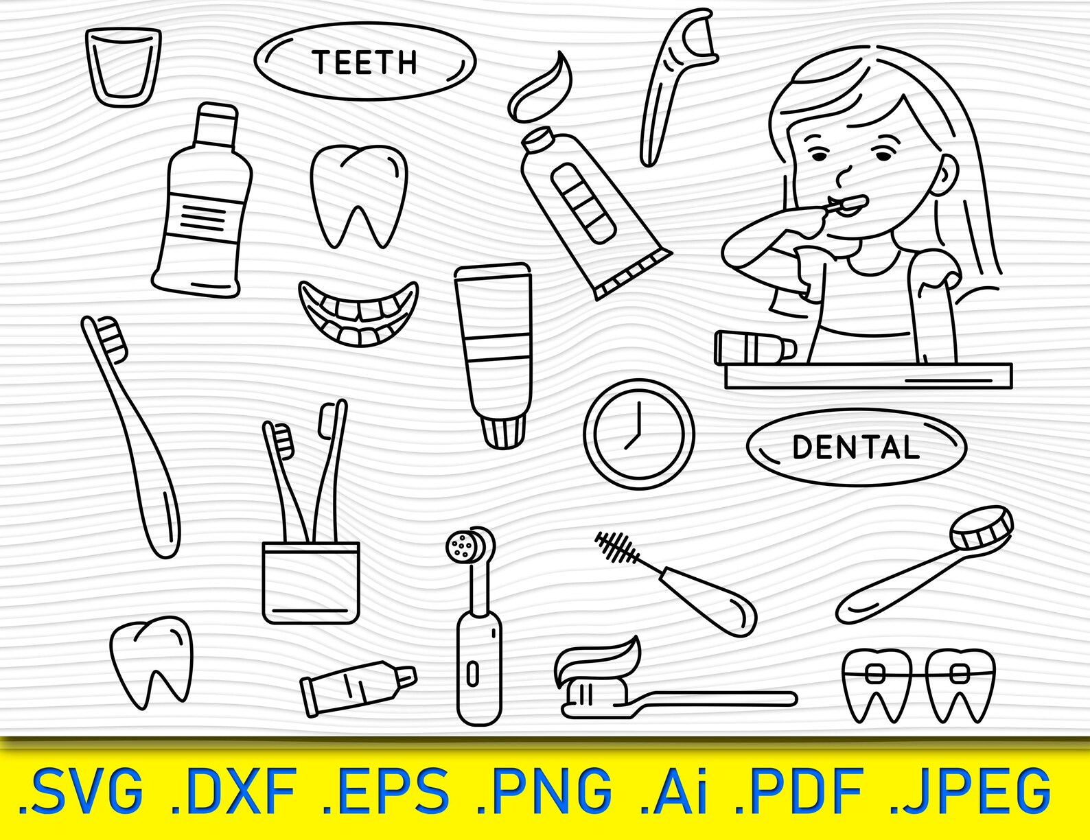 Tooth Vector Svg Dental Svg,tooth,teeth Svg,brushing Teeth,healthy Tooth,tooth Decal ...