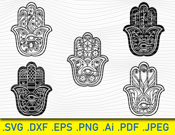 Download Hamsa Svg Mandala Svg Hamsa Hand Svg Boho Hand Svg Yoga Etsy
