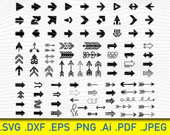 101 ARROWs SVG, Arrow Svg Bundle, Arrows Svg, Arrow Cut File, Arrow Cricut, Arrow Clipart, Arrows Vector, Arrow Circle Svg, Arrow Clip Art
