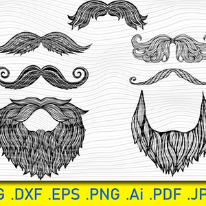 Beard Power Svg, Bearded Man Face Png, Badass Dad Husband, Funny Gift for Him, Hipster design, Sunglasses, Cricut Silhouette, Dxf Eps Htv