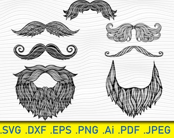 Beard Power Svg, Bearded Man Face Png, Badass Dad Husband, Funny Gift for Him, Hipster design, Sunglasses, Cricut Silhouette, Dxf Eps Htv