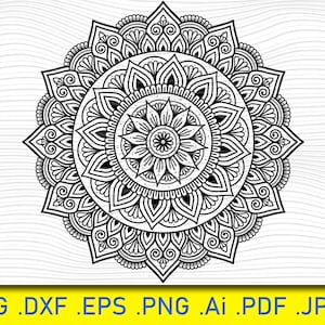 円形マンダラ、マンダラ svg、クリカット用マンダラ svg ファイル、メヘンディ、メヘンディ フラワー、フラット マンダラ セット、装飾、抽象的なマンダラ シンボル