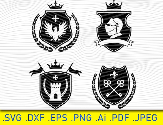 Download Knight S Shield Coat Of Arms Emblem Svg Arms Knight Etsy