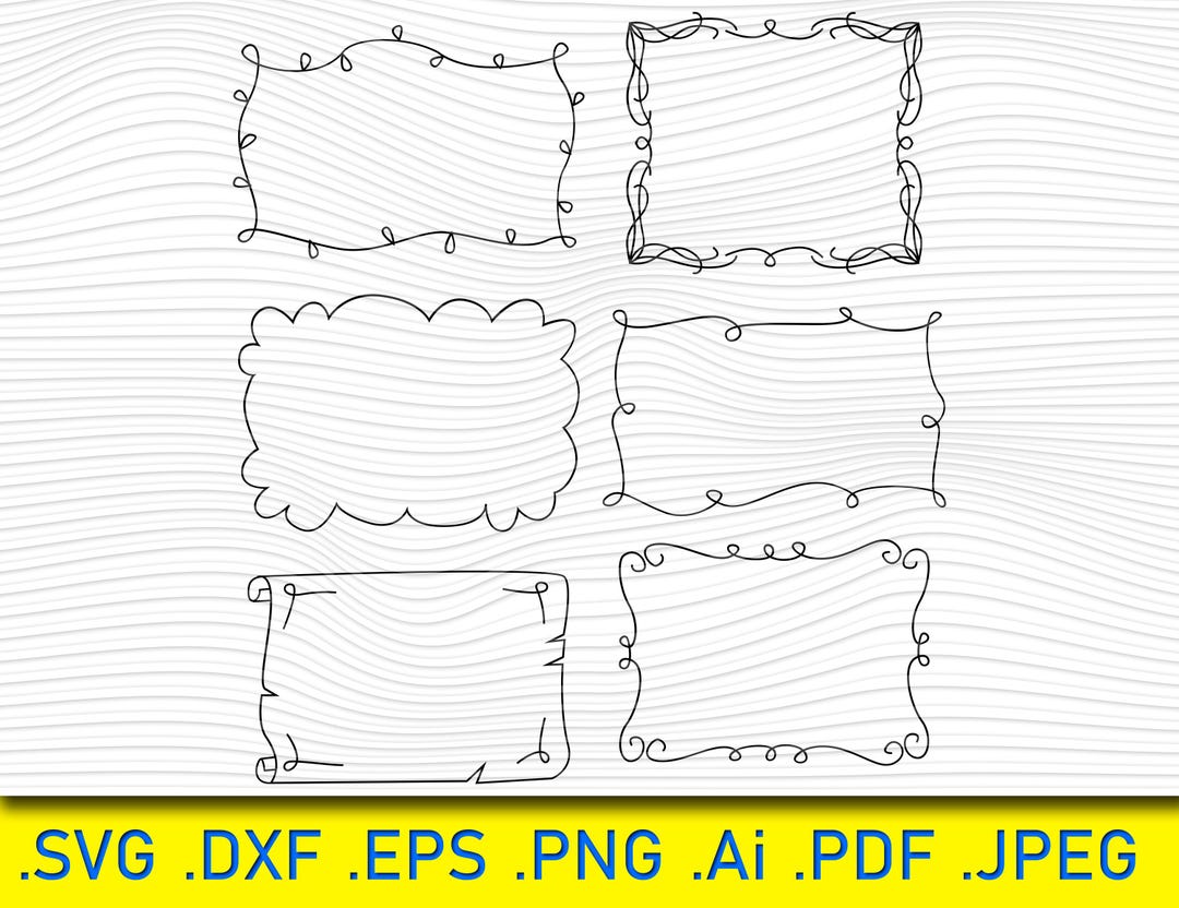6 Frameworks Svg, Frame Svg, Framework Svg,vintage Ornament Svg,text ...