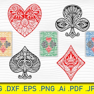 6 Poker Symbols and cards svg, Game, casino, card svg,poker cards svg,poker svg,passion,casino card svg,clipart,card silhouette,card clipart