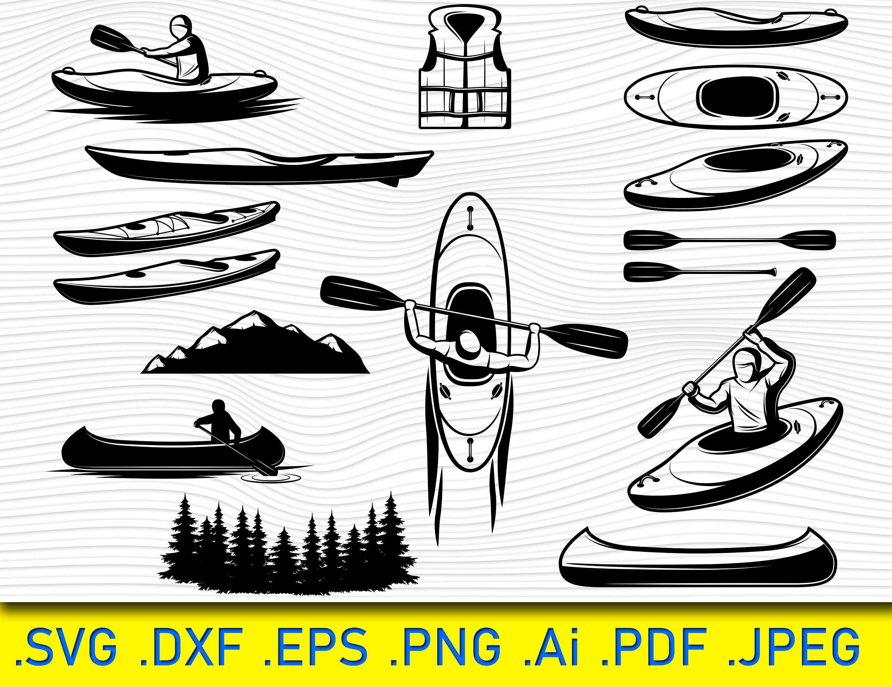 Kayak Svg, Kayak Vector, Kayak Digital Kayak Download Kayak Silhouette  Kayaking Svg Kayak Cut Files Kayak Clipart Kayak Bundle Kayak Hobby - Etsy