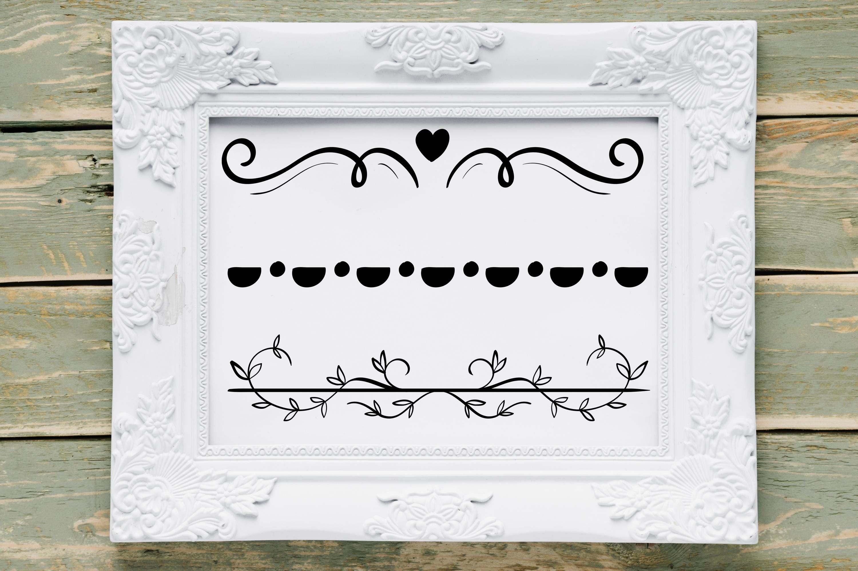 Fancy Edges Ornamental Lines Vector: Fancy Borders, Frames, Edges (SVG, PNG, EPS ...