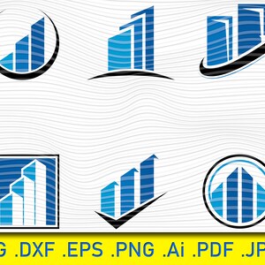 Business Accounting Logo Template, Infographic Element, MinimalistIsche Icon Set Transparant voor Social Media, Presentatie, Infographic, Website