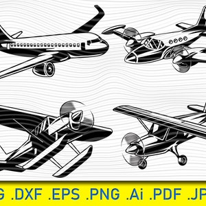 Aeroplane svg, propeller plane svg, plane silhouette svg, plane svg bundle, planes cricut, avion svg, airplane svg, plane svg, aircraft svg