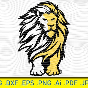 Awesome mascot Lion, lions different poses, lion silhouette, lion svg, lions svg, lion cut file, lion head svg, lion svg file, amimal svg