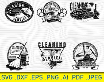 Professional Cleaning Service, Cleaning Tools svg, Cleaning svg, Cutfile, Cleaning Service svg, Cleaning Service Logo svg, Housekeeper svg