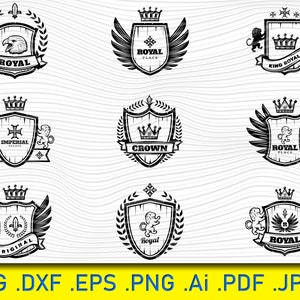 Heraldic emblems, Knight&#39;s shield, coat of arms, emblem svg, arms, knight, knight&#39;s shield, crown, family crest logo, swords and ribbon