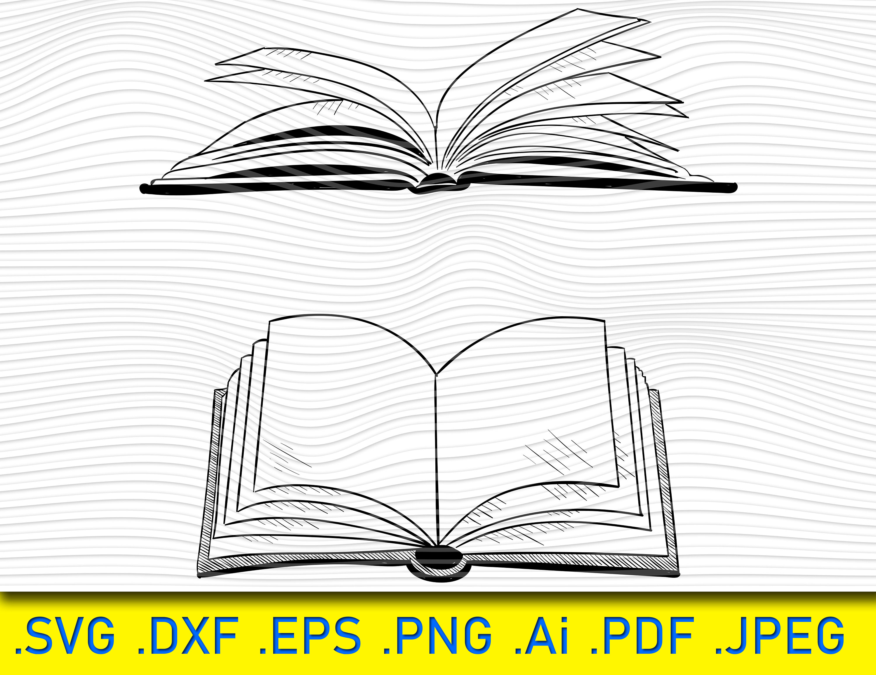 Open book svg, book clipart, books svg, school svg, school c - Inspire  Uplift