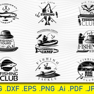 Fishing SVG, fish svg, fisherman svg, bass fishing svg, fishing clipart, fishing pole svg, fishing hook svg, fishing silhouette, bass svg