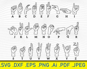 21 Hand Gesture Symbols: Tattoo & Cricut Designs (SVG, PNG, EPS)