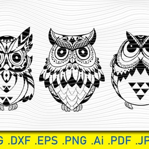 Sowa SVG, Sowa wektorowa, Nadruk sowy, Wzór sowy, Wzór koszulki z sową, Plik AI sowy, Nadruk na żelazko, Cricut, Sylwetka Cameo, Miłośnicy sów, Winyl