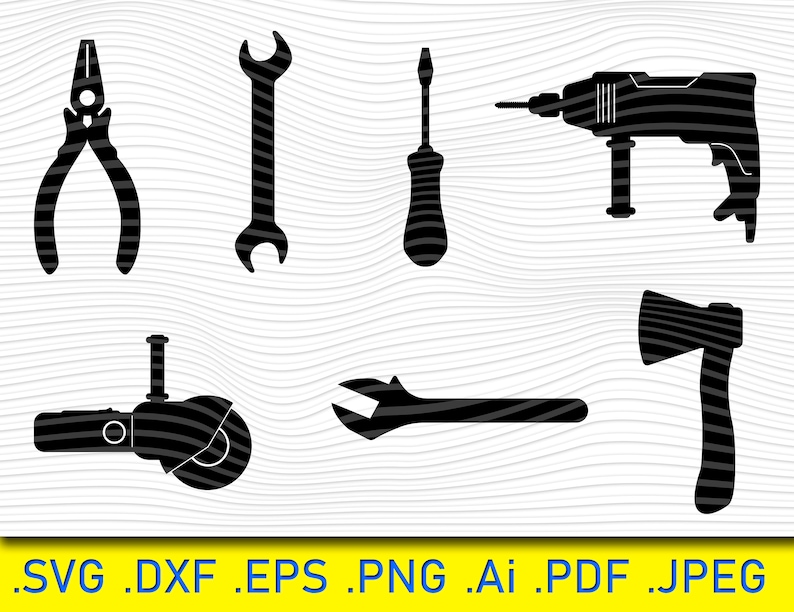Tools Svg, Tool Svg, Mechanic Tools Svg, Svg Files for Cricut, Tool PNG ...