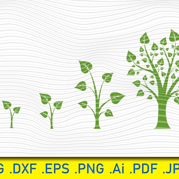 Tree Growth, Svg, Green-tree svg, Growth Svg, Nature Svg, Leaf Svg, Growth Plant svg, Tree Rings SVG, Tree Growth SVG, Forest SVG, Trees svg