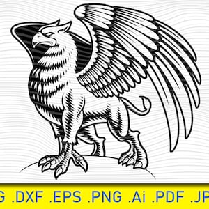 Griffin SVG, Eagle SVG, Lion SVG, Griffin Vector, Griffin Silhouette, Griffin Cut File, Gryphons svg, Gryphons Vector, svg file for cricut