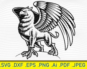 Griffin SVG, Eagle SVG, Lion SVG, Griffin Vector, Griffin Silhouette, Griffin Cut File, Gryphons svg, Gryphons Vector, svg file for cricut