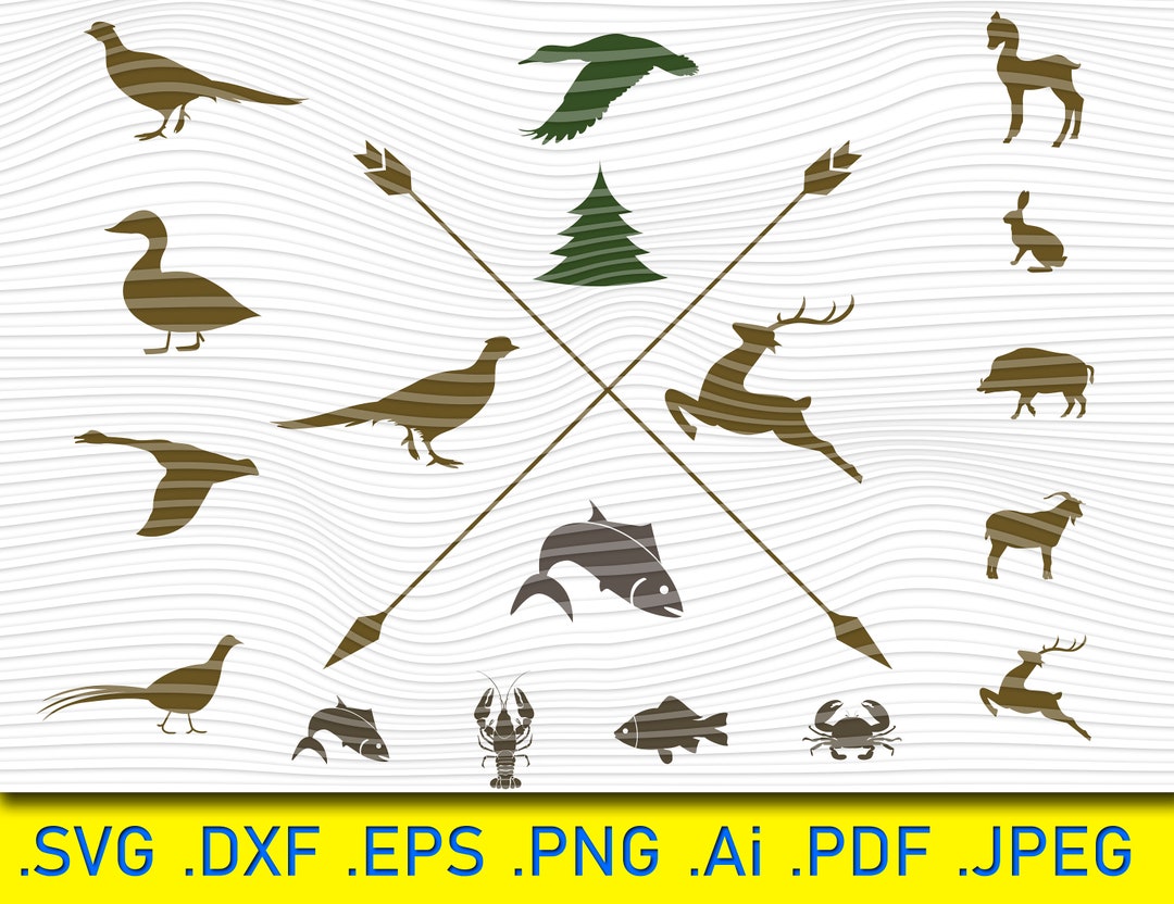 Farm Animal Silhouette Vectors SVG, Svg, Dxf, Silhouette Cut File