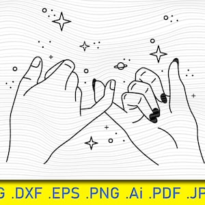 Pinky promise, Hands holding,love svg,wedding svg,marry,pinky promise,couple svg,finger svg,fingers,hug svg,hearts svg,romantic svg,date svg