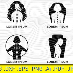 Chiropractic Emblem, Chiropractic svg, chiropractor svg, spine svg, Human spine svg, Physio, Physiotherapy, Rehabilitation, Treatment, Svg