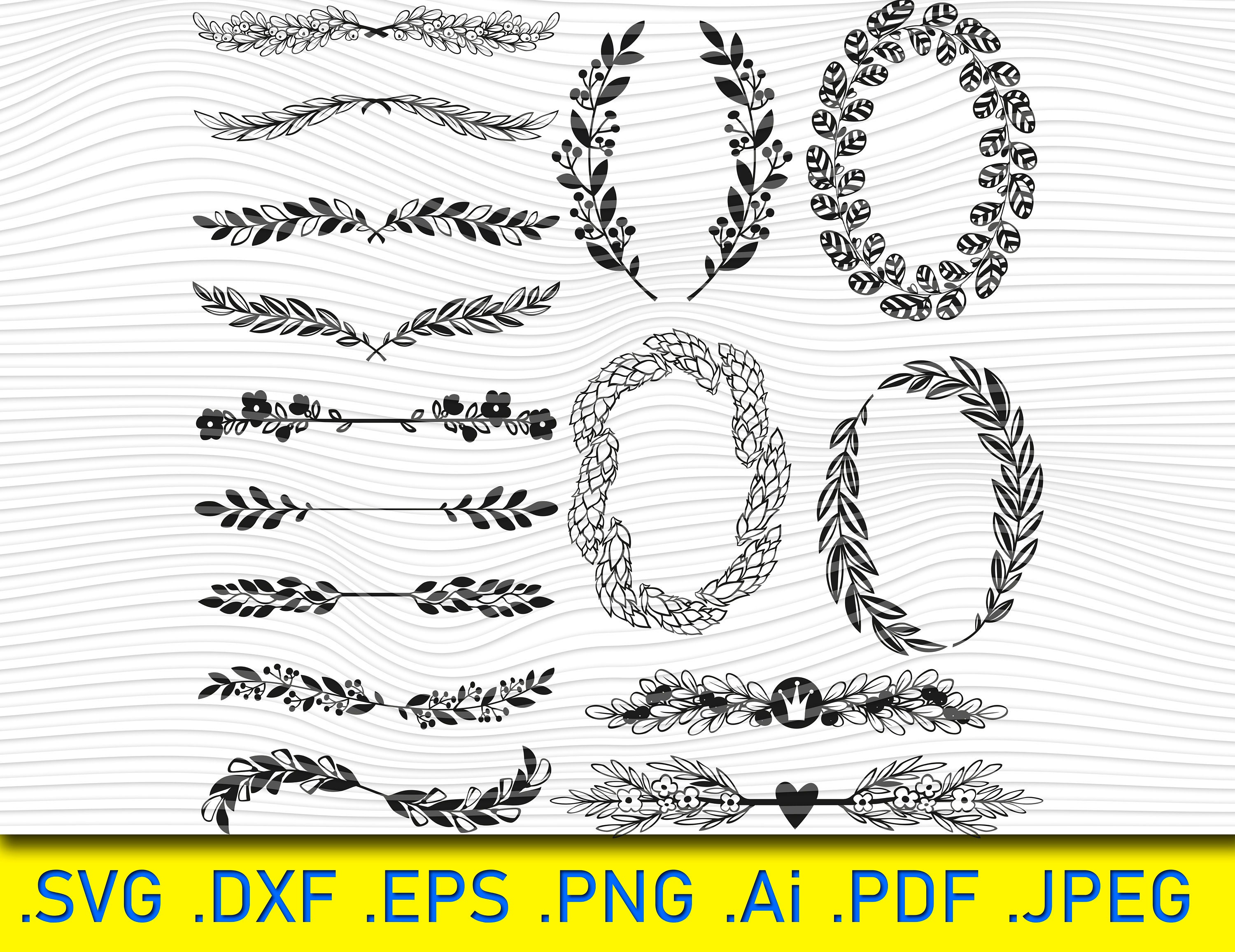 15 Ornaments Text Divider SVG Text Decoration SVG Text Etsy