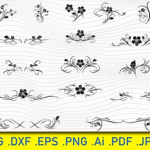 Vintage flourish ornament frame vector, Swirl SVG, Flourish SVG, Swoosh SVG, Stroke svg, ornaments svg, decorative svg, clipart