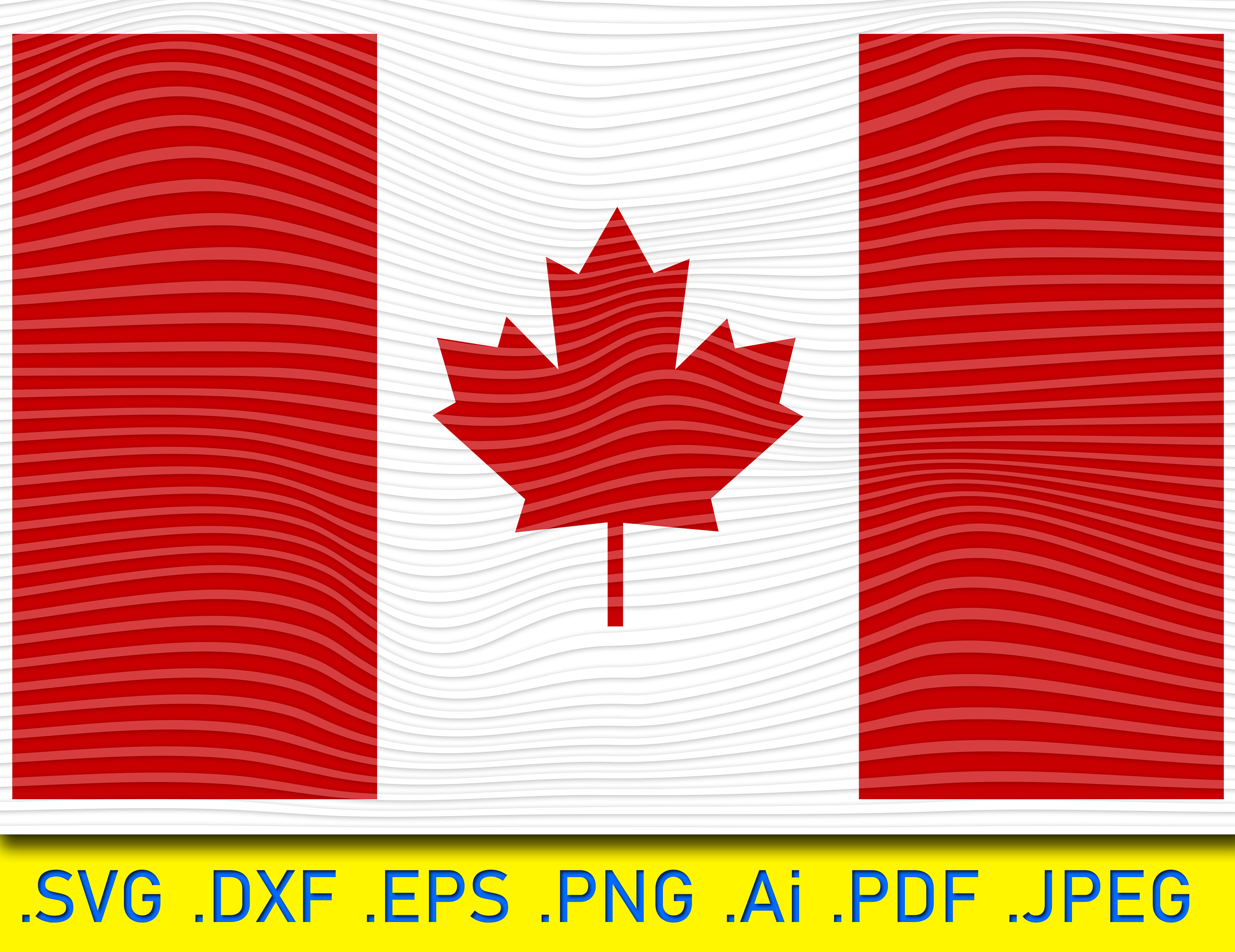 Kanadische Land Flagge Svg Flaggen der Nation Flagge von | Etsy