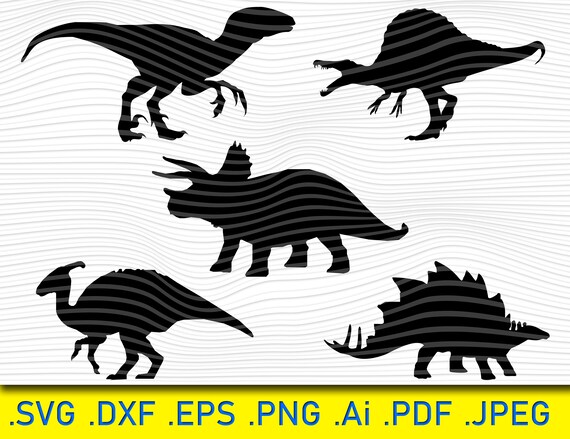 Dinosaurs svg dinosaurs cricut dinosaur dxf animal svg | Etsy