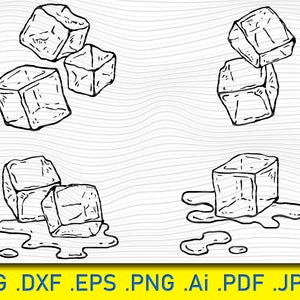 Ice Cube SVG, Ice cube Vector, Ice svg, Ice Cube logo svg, Ice Cube, Chill svg, Chill Vector, Frozen Water for Cocktails Drinks Coolers, Svg