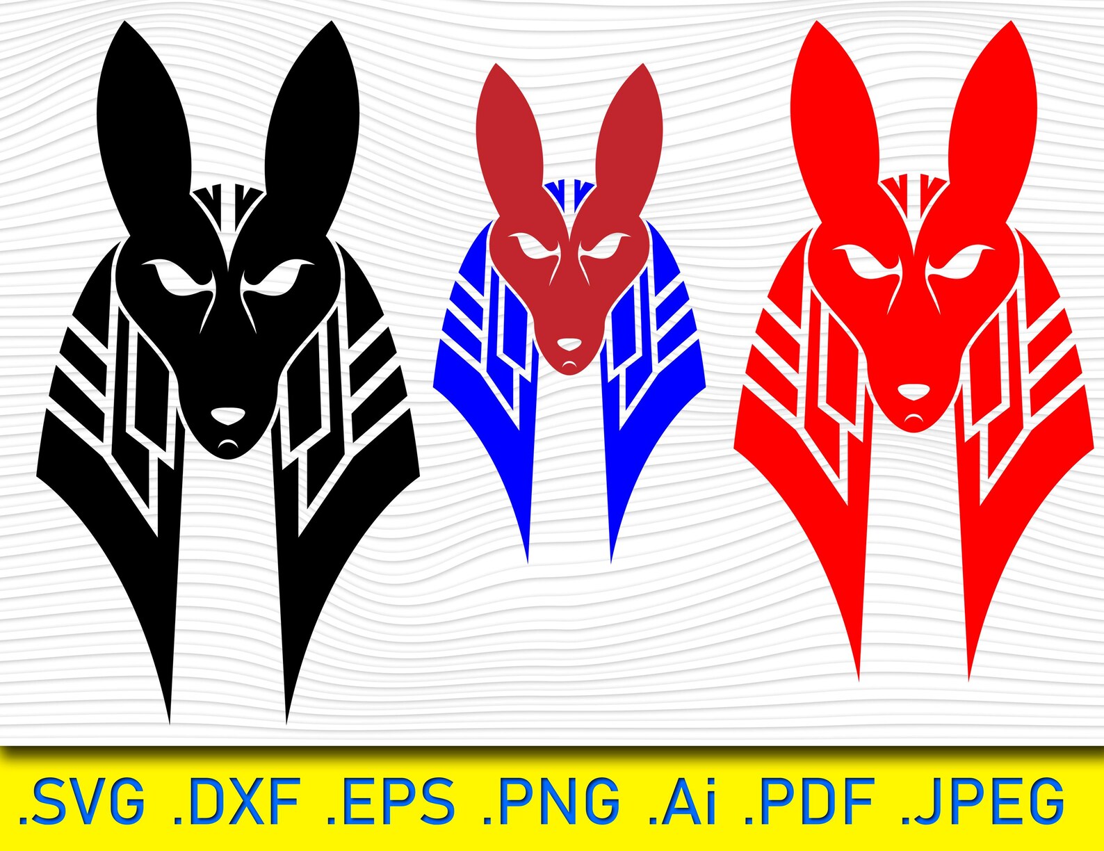 Anubis SVG Bundle: Ancient Egypt God Clipart (digital Files) - Etsy