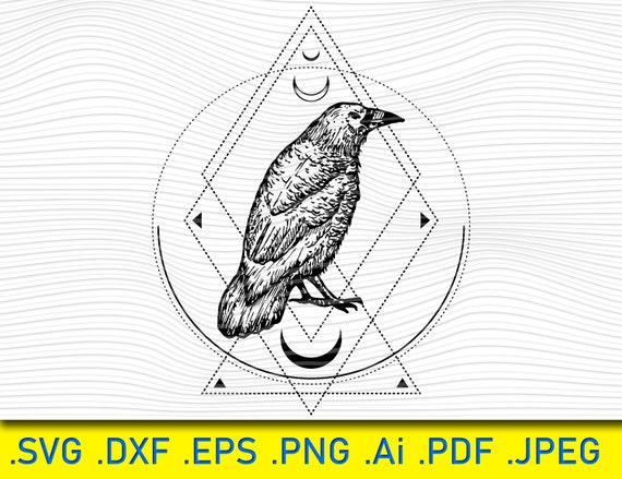 Schwarze Krahe Rabe Krahe Svg Bundle Krahe Clipart Bundle Etsy