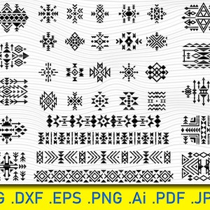 34 Elementi etnici, Nativi africani, Tatuaggio d'arte azteca, Divisori tribali, Decorazione triangolare, Azteco etnico, Geometrico maori, Tatuaggio polinesiano