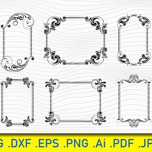 Frames svg,Vintage Ornaments,Ornamental Lines,Vector Corbels,Fancy Borders,Vintage Frames Svg,Vintage Label,Wedding Frame,Elegant Ornamental