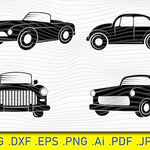 Vintage Car, Classic Car SVG Files for Cricut Silhouette Files, Easy Cut File, Instant Download, Muscle car Svg, Muscle car svg bundle
