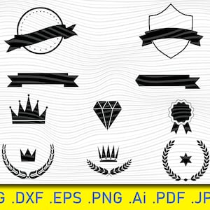 Award Icons, Crown Svg, Star Svg, Laurel Wreath, Award Icons, Medals Svg, Trophies Png, Award Symbols, Bundle, Trophy Svg, Medals Clipart