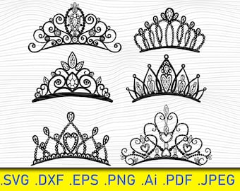 Princess Crown SVG: Royal Tiara Cut Files for Cricut
