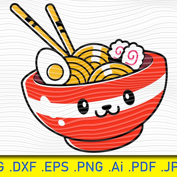 Ramen noodle cartoon, Ramen svg, Noodles Svg, japanese svg, japanese food svg, noods svg, fast food, ramen noodle svg, Chinese takeout svg