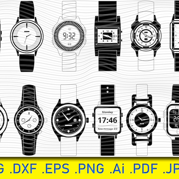 Watches, mechanical electronic sport, hand watches, wristwatch digital electronic, mechanical, fashion, sport,Clock face svg bundle,clock