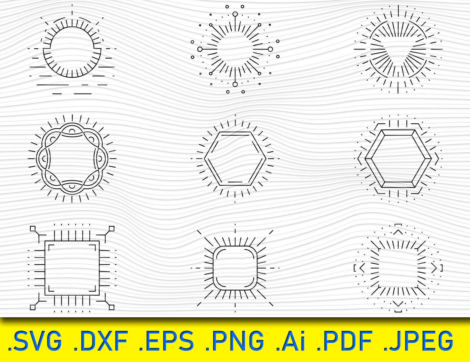 Decorative Frame SVG Frames SVG Frame Svg Decorative Frame - Etsy
