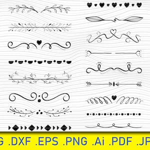 Linhas ornamentais, Corbels vetoriais, Bordas extravagantes, Download digital SVG, Molduras e bordas, Arquivo de corte Cricut Clipart Png Eps Dxf Vector