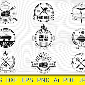 バーベキュー SVG バンドル、グリル マスター SVG、グリル モノグラム SVG、バーベキュー パーティー SVG、グリル SVG、父の日 SVG、ステーキ グリル SVG、ファイヤー グリル SVG、シルエット