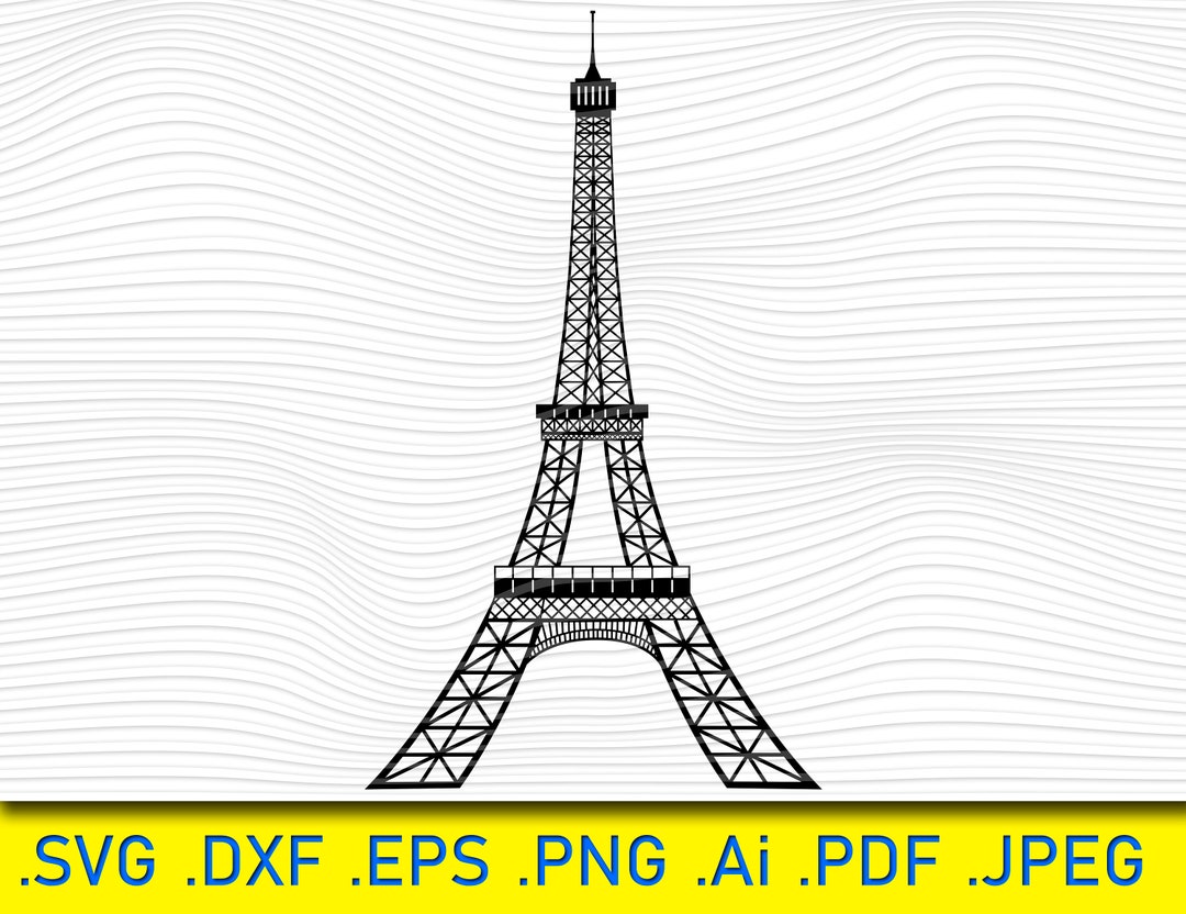 Eiffel Tower SVG Eiffel Svg Paris Svg Eiffel Tower Clipart - Etsy